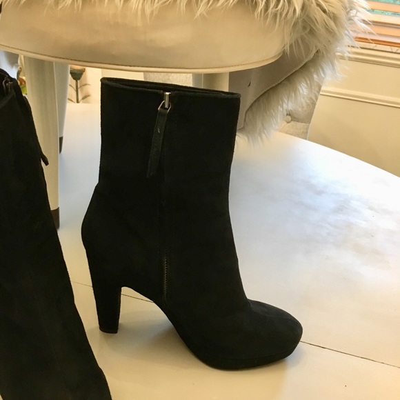 Suede Calvin Klein platform boots - Picture 5 of 7